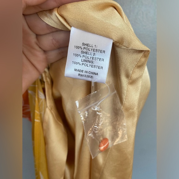 Camila Coelho Vivienne Midi Dress in Yellow & Orange - Picture 5 of 11